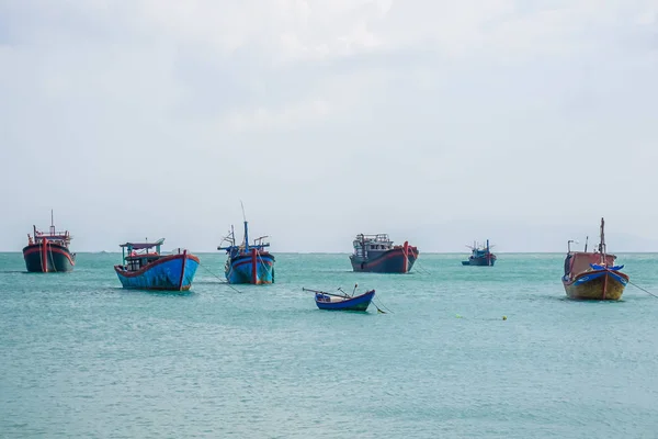 Barcos Pesca Mar Vietnã — Fotografia de Stock