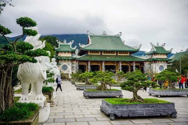 Danang Vietnam Februari 2018 Prachtige Architectuur Het Grondgebied Van Een — Stockfoto