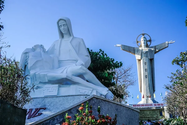 Вунг Тау Вьетнам Февраля 2018 Года Статуя Иисуса Христа Многие — стоковое фото