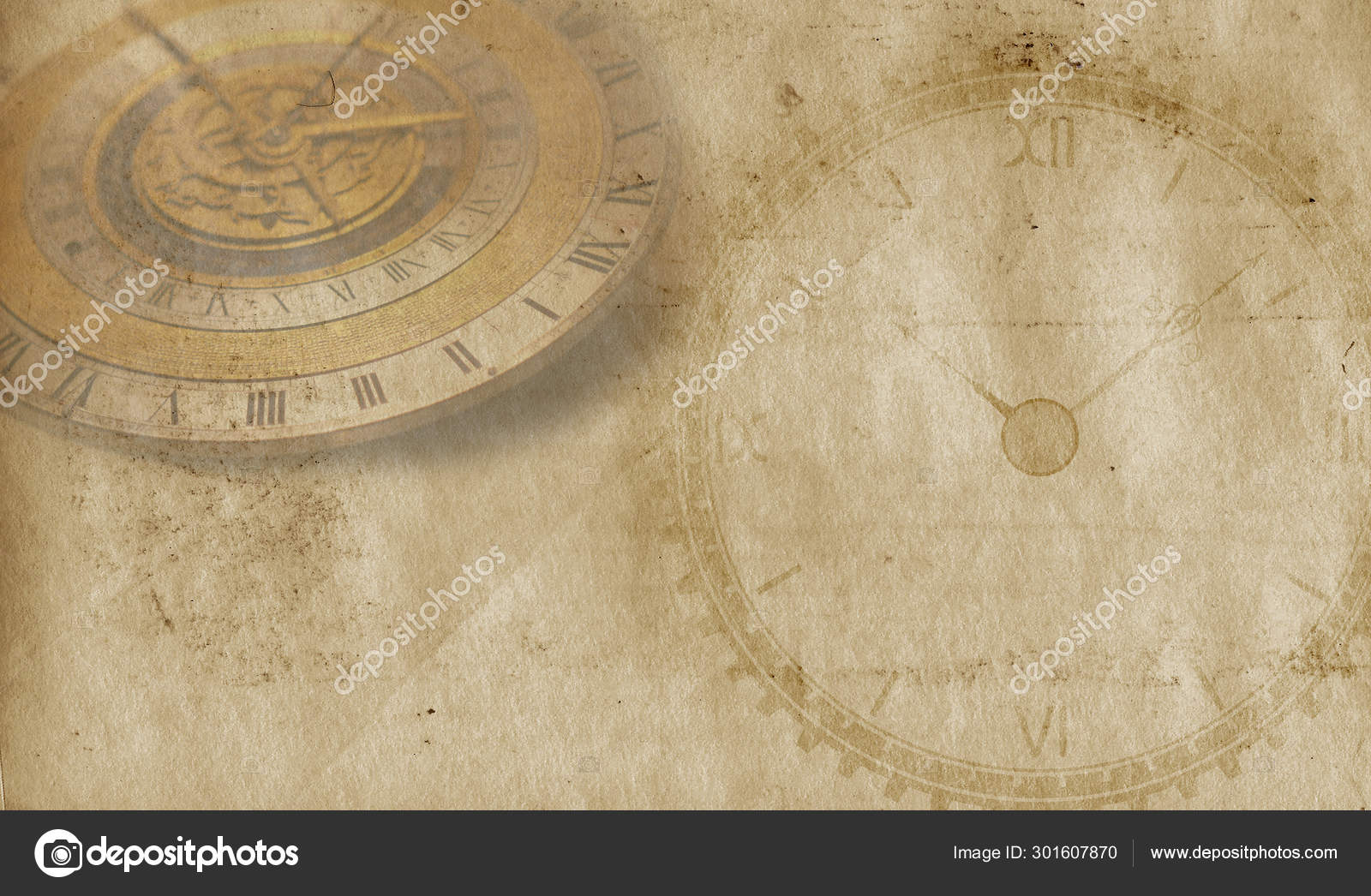 Vintage Clock Bakgrunn Gammeldags Retro Steampunk Canvas Papirkart –  stockfoto © Magergram #301607870, image size:1600x1046