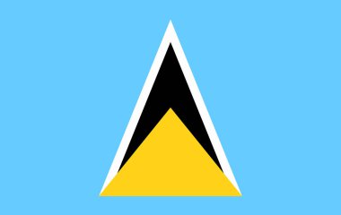 Saint Lucia bayrak - vektör simgesi