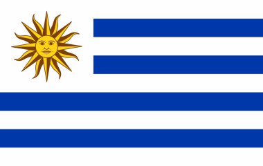 Vektör Uruguay bayrağı, Uruguay bayrağı illüstrasyon, Uruguay bayrağı resmi, Uruguay bayrağı görüntü