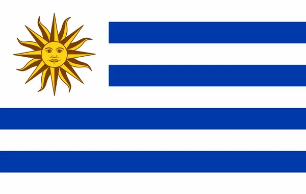 Vector Uruguay flag, Uruguay flag illustration, Uruguay flag picture, Uruguay flag image — Stock Vector