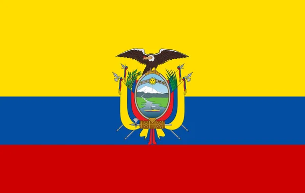 Vektor ecuador flag, ecuador flag illustration, ecuador flag picture, ecuador flag image, — Stockvektor