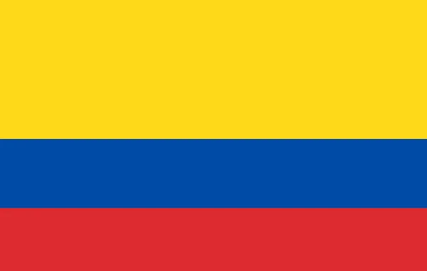 Vetor Bandeira da Colômbia, ilustração da bandeira da Colômbia, imagem da bandeira da Colômbia, bandeira da Colômbia —  Vetores de Stock