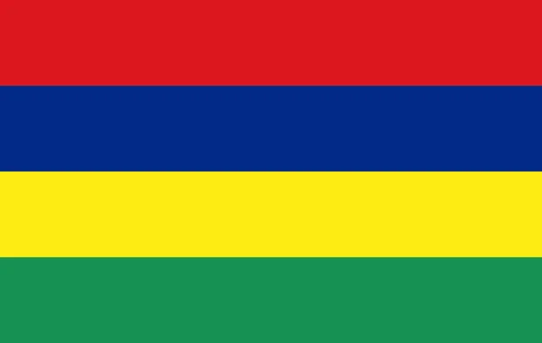 Flagge Von Mauritius Mauritius Fahne Illustration Mauritius Flag Bild Mauritius — Stockfoto