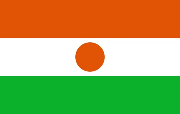 Republik niger flagge i — Stockfoto