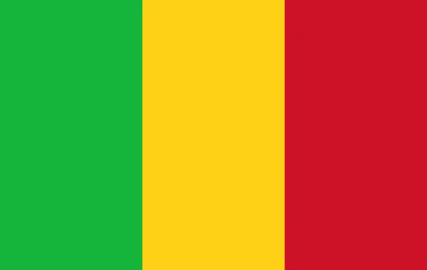 Ilustración Vectorial Bandera Malí — Vector de stock