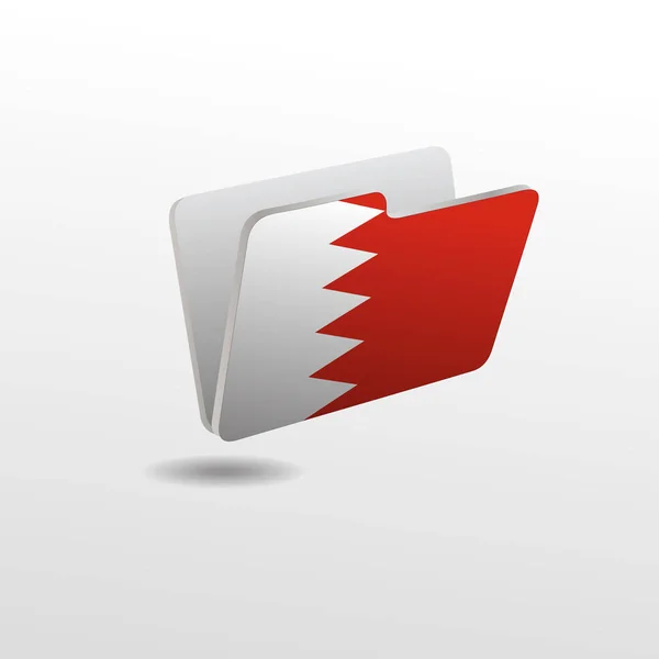 Pasta com a imagem da bandeira de BAHRAIN —  Vetores de Stock