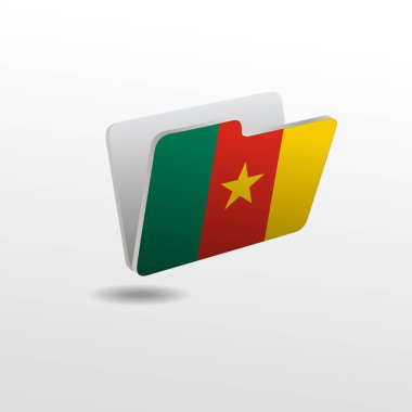 Kamerun bayrağı görüntü ile klasör