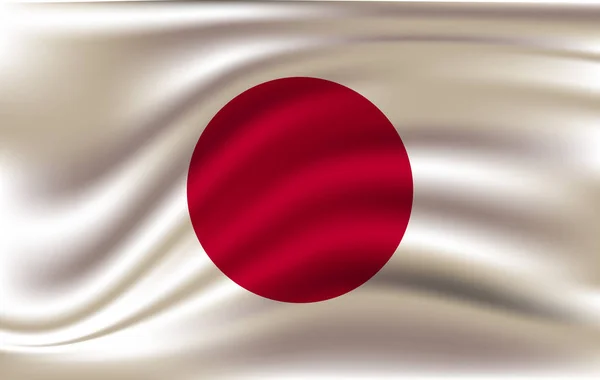 Japonês bandeira nacional fundo textura . — Vetor de Stock