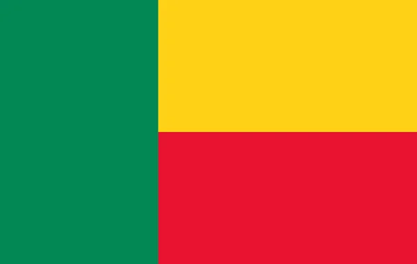 Vlajka Beninu, ilustrace vlajka Beninu, obrázek vlajka Beninu. — Stock fotografie