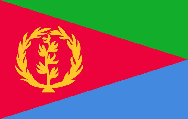 Bandera de eritrea — Archivo Imágenes Vectoriales