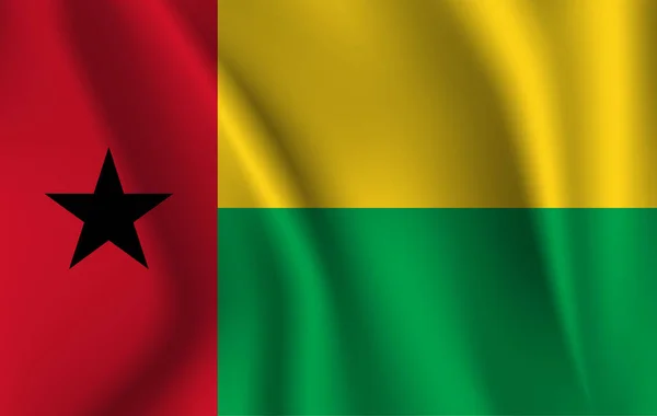 Національний прапор Гвінеї-Бісау . — стокове фото
