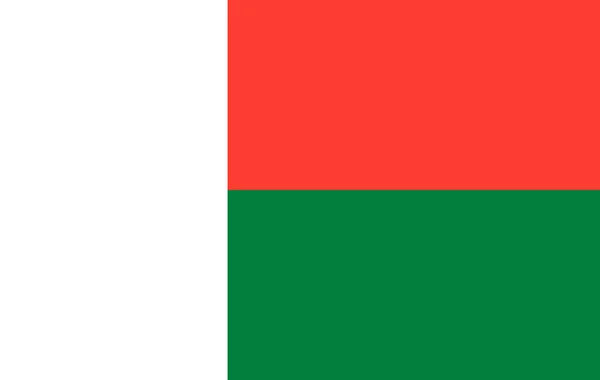 Bandera de Madagascar. — Foto de Stock