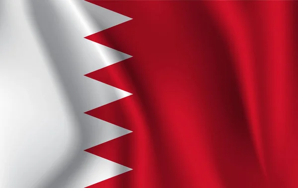 Bandera de Bahréin ilustración. Bandera de Bahréin. Bandera Nacional de Bahréin. 10 eps —  Fotos de Stock