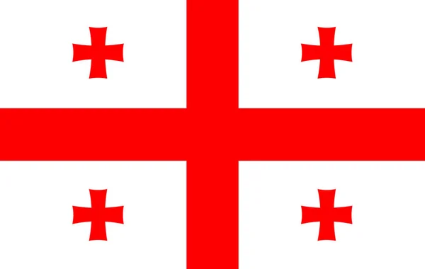 Flag of Georgia. illustration. 10eps — Stock Photo, Image