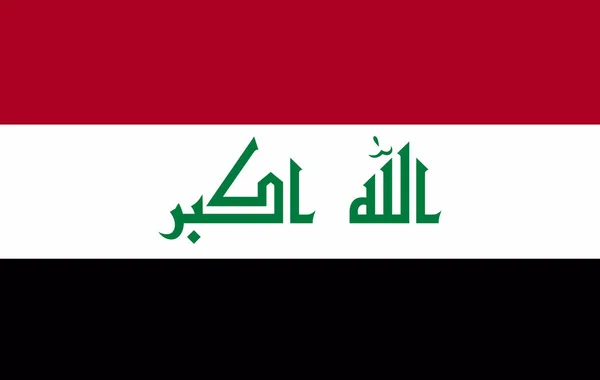 Vektör Irak bayrağı, Irak bayrağı illüstrasyon, Irak bayrağı resmi. — Stok Vektör