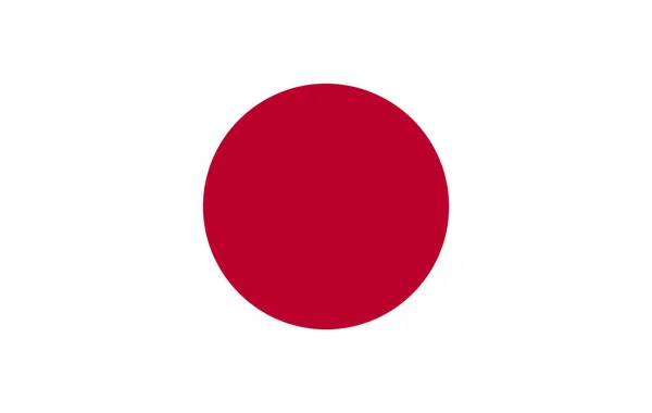 Bandiera del Giappone illustrazione vettoriale — Vettoriale Stock