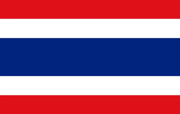 Flagge des Königreichs Thailand — Stockvektor