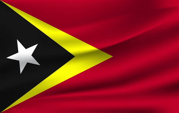 La bandera de la República Democrática de Timor Oriental — Archivo Imágenes Vectoriales