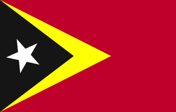 La bandera de la República Democrática de Timor Oriental — Archivo Imágenes Vectoriales