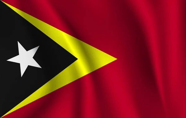 La bandera de la República Democrática de Timor Oriental — Archivo Imágenes Vectoriales