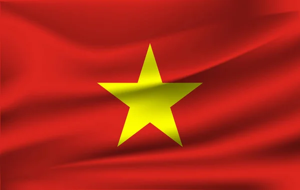 Bandera nacional de Vietnam . — Vector de stock