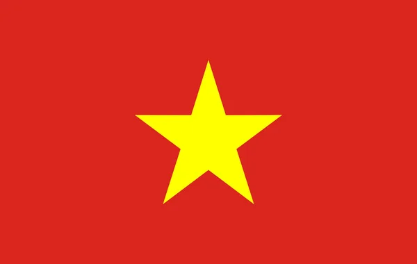 Vietnamesische Flagge, vietnamesische Flagge Abbildung. — Stockfoto