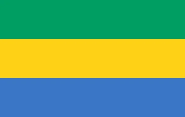 Bandera de Gabon — Foto de Stock