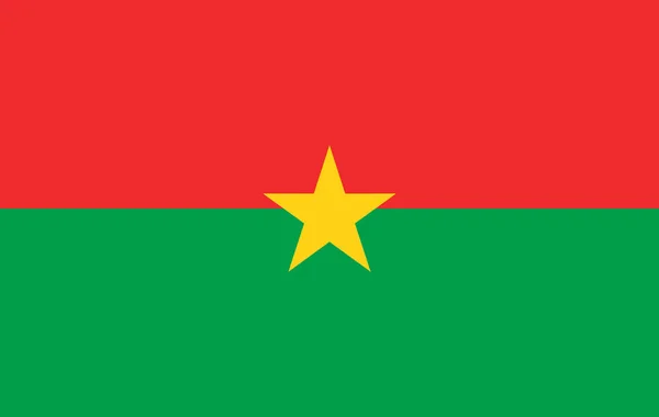 Flagge Burkina Fasos. — Stockvektor