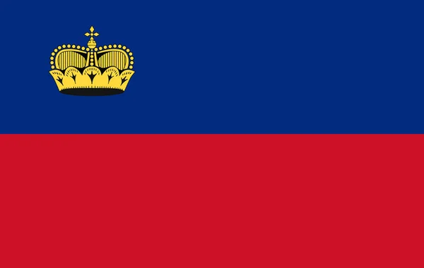 Liechtenstein zászló vektor — Stock Vector