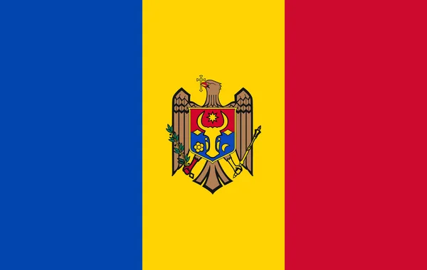 Vektör Moldova bayrağı, Moldova bayrağı illüstrasyon, Moldova bayrağı resmi, Moldova bayrağı görüntü, — Stok Vektör