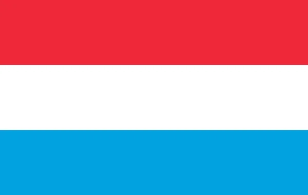 Vetor de bandeira do Luxemburgo — Vetor de Stock