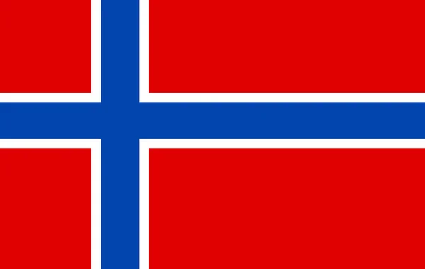 Norvegia icona vettoriale bandiera. — Vettoriale Stock