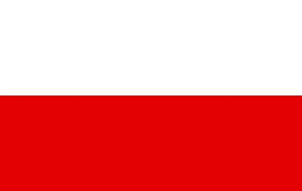 Vektor Polen flagga, Polen flagga illustration, Polen flagga bild, Polen Flaggbilden, — Stock vektor