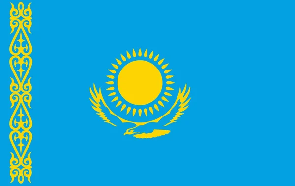 Kazakhstan flag, Kazakhstan flag illustration, Kazakhstan flag picture, Kazakhstan flag image — Stock Photo, Image