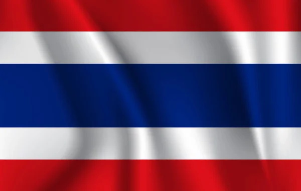 Флаг Королевства Таиланд — стоковое фото