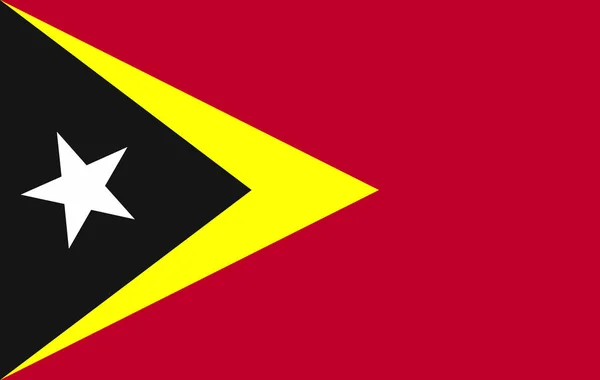 The Flag Of The Democratic Republic Of East Timor — Stock Photo, Image