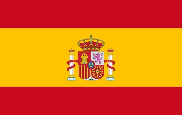 Vector Spain flag, Spain flag illustration, Spain flag picture, Spain flag image — Stock Vector