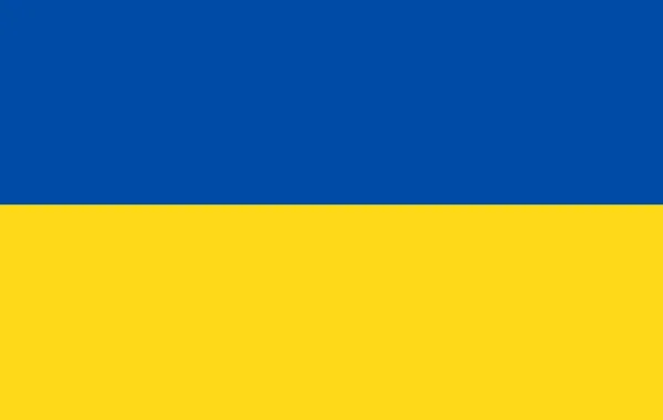 Flagge der Ukraine. Vektorillustration. die Farbe des Originals. — Stockvektor