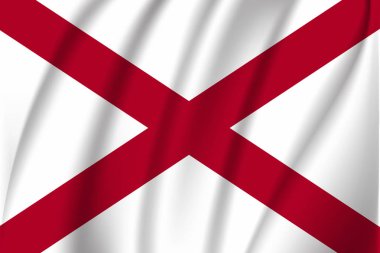 Alabama bayrağını sallıyor. 10 Eps