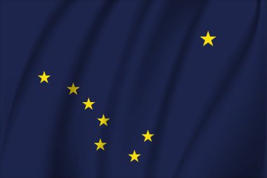 Alaska bayrağını sallıyor. 10 Eps