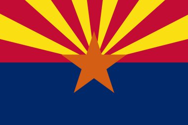 Abd'nin Arizona eyaleti bayrağı.