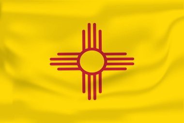New Mexico bayrağını sallıyor. 10 Eps