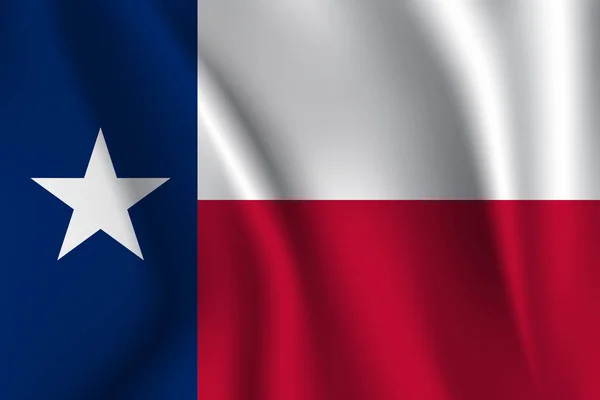 Bandeira ondulada do Texas. 10 EPS —  Vetores de Stock