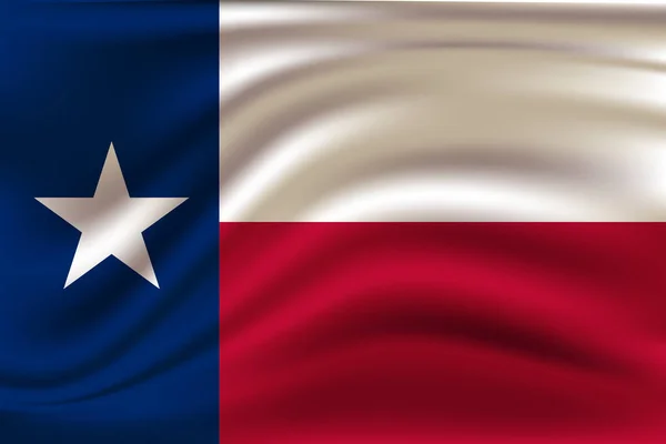 Bandeira ondulada do Texas. 10 EPS —  Vetores de Stock