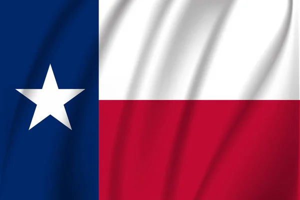 Bandeira ondulada do Texas. 10 EPS —  Vetores de Stock