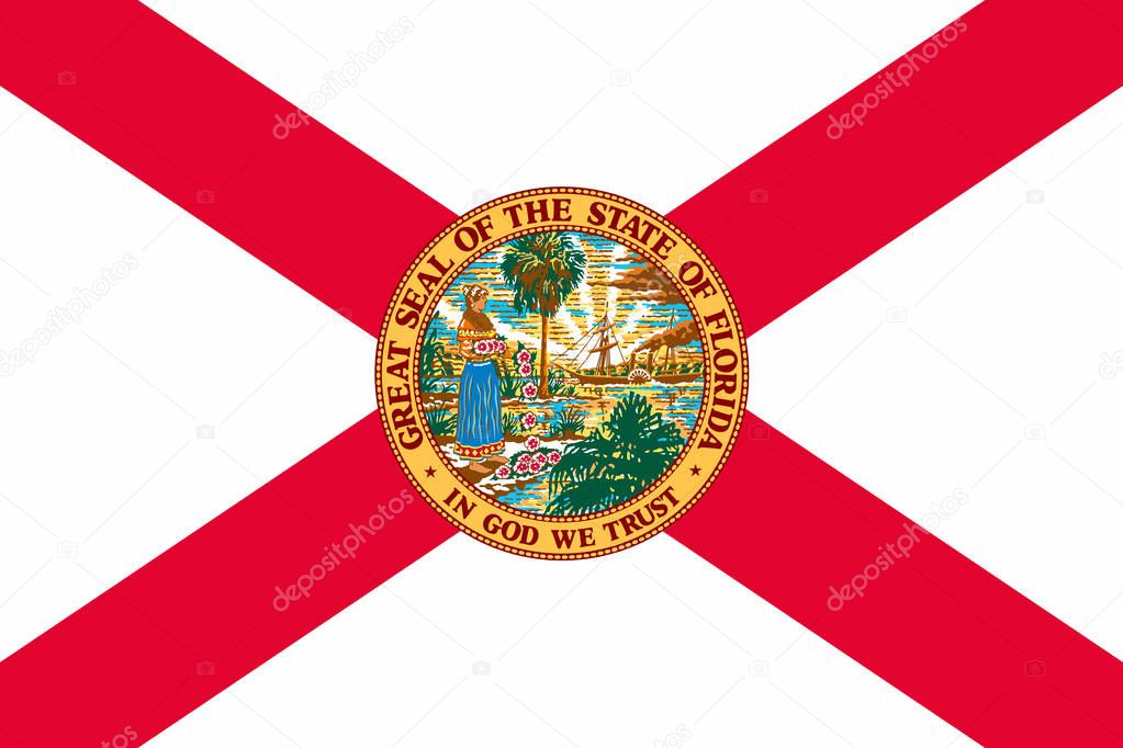 Flag of Florida state of the United States.