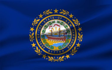 New Hampshire bayrağını sallıyor. 10 Eps